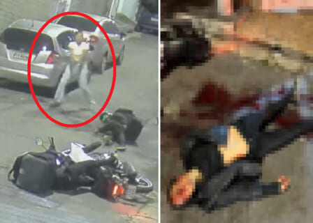 【閲覧注意】強盗団が1人の女性を襲うも、この女が ”実は最強” で皆殺しにされる動画…