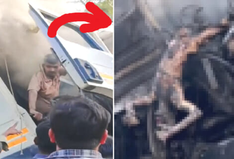 【閲覧注意】事故で奇跡の生還を遂げたトラック運転手、この後地獄のような死が待ってるとは想像もしてない…