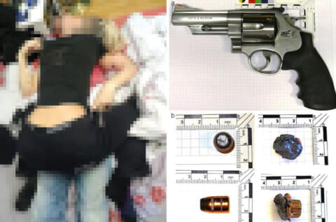 【閲覧注意】とんでもないカップル画像。1発のマグナム弾が男女を貫通して2人とも死亡・・・