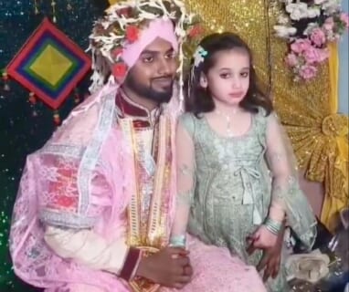 【動画あり】10歳美少女、おっさんと強制結婚させられ、孕まされる…