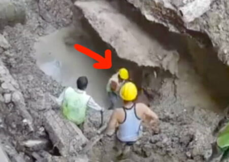 【閲覧注意】下水道工事中にこうなったら、もう100％死ぬしかないらしい…（動画あり）