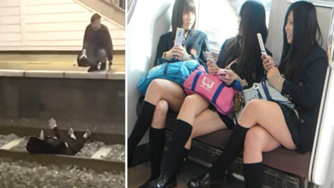 【閲覧注意】人身事故の瞬間に居合わせた女子高生「キャアアアア（ﾊﾟｼｬﾊﾟｼｬﾊﾟｼｬ）」（動画あり）