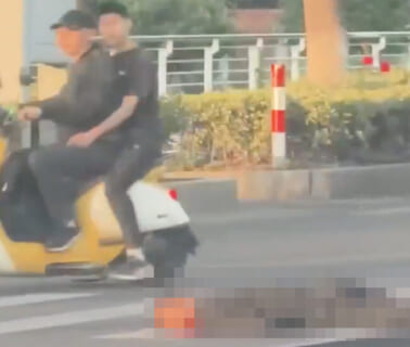 【閲覧注意】中国の当たり屋がミスって重傷 ⇒ 後続車に何度も轢かれトドメを刺される（動画あり）