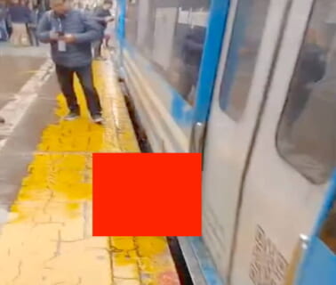 【閲覧注意】カップルが２人同時に電車飛び込み自殺した結果・・・これは怖い（動画あり）