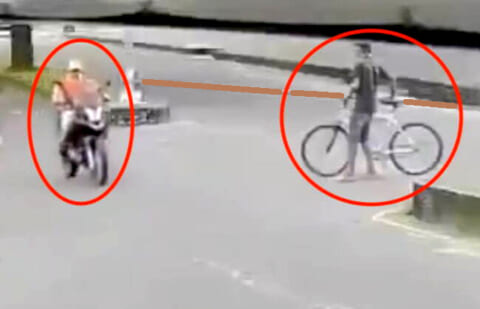 【閲覧注意】ライダー、自転車で棒を運んでるアホのせいで可哀想すぎる死に方する…（動画あり）