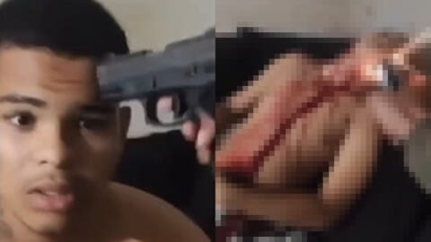 【閲覧注意】殺し屋が自宅襲来、悲鳴を上げる母親の目の前で…（動画あり）