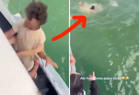【衝撃映像】クラスの皆に「海に飛び込め」と命令されたいじめられっ子、ガチで飛び込んで溺死する