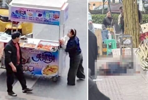 【閲覧注意】中国の男 VS 女の路上喧嘩、「男は反撃してこない」が全く通用しない世界だった…