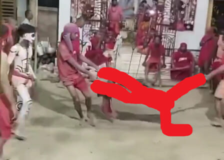 【閲覧注意】インドで「斬首された人間の死体」を使ったお祭りが開催され、世界中で炎上中…（動画あり）