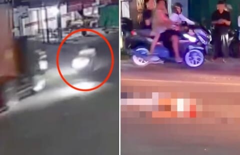 【閲覧注意】バイクで二人乗りしてた男が斬首される瞬間、ガチでトラウマ級（動画あり）