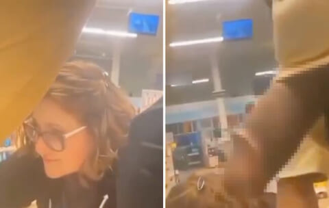 【性的暴行】スーパーで買い物中の白人女性、今から黒人♂にヤバい事されます…（動画あり）