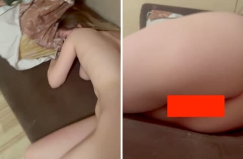 【動画】ロシアのヤリ部屋で発見したレ●プ被害の女子大生、マ○コとア●ルが…