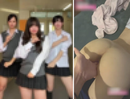 【エロ注意】ダンス部のハーフ美女JD、Xに「手マンでイカされてる動画」をアップされ終わる…
