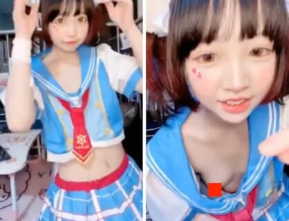 【ポロリあり】人気配信者（10代美少女）、ノーブラで生配信した結果ｗｗｗ（動画あり）