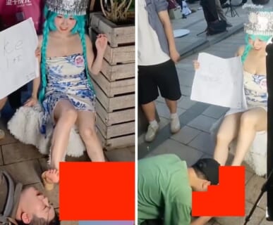 イベントで ”体液” を売る美女コスプレイヤーとそれに群がる男達…地獄だろこの光景…