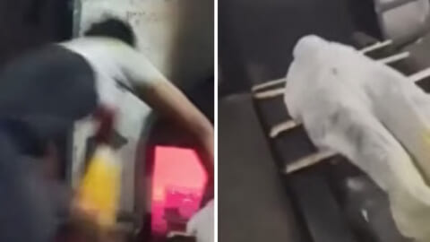 【閲覧注意】孫が祖母の遺体と一緒に火葬炉に飛び込む映像、あまりにも怖すぎる