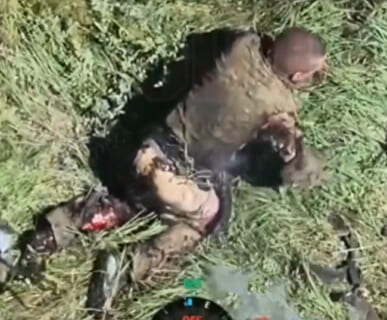 【閲覧注意】ウクライナ兵「お尻丸出しのロシア兵がいたから肛門に挿入してやったぜ！」← いやエグすぎる…