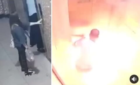 【閲覧注意】中国、エレベーターでバッテリー爆発が起き男が焼死…乗ろうとした女さんが…