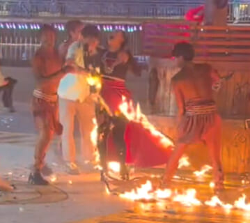 【閲覧注意】中国で女性が生きたまま丸焼きにされる動画が拡散される。これもう公開処刑だろ…