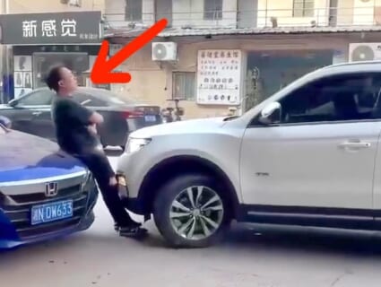 【衝撃映像】煽り運転のイキりマン「進路塞いだぞｗ」⇒ 相手ドライバーがヤバい奴だった結果