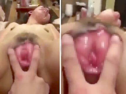 【動画】イってる最中の女の子のマ○コくぱぁしたら凄い事になってたｗｗｗｗｗｗ