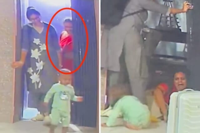 【閲覧注意】さっきまで笑顔だった女さん、娘と孫の目の前でエレベーターに押し潰され絶望死