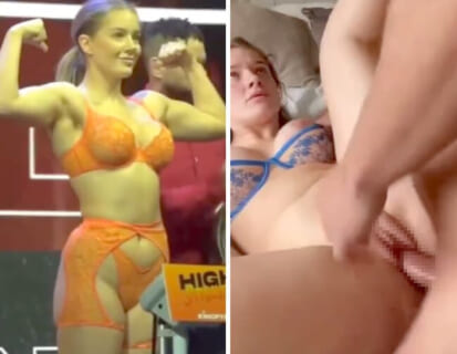 計量で下着姿がエロすぎると話題の巨乳美女ボクサー、セ○クス動画はもっとエロかった…