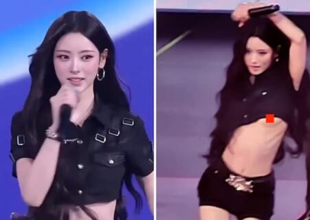 【動画】韓国アイドルの日本人・超絶美女メンバー、ライブ中おっぱい露出させられ泣く…