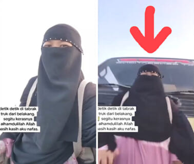 【閲覧注意】自撮り中の女子高生を後ろからトラックが轢き潰す動画、あまりにもエグすぎる…