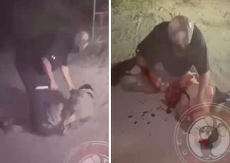 【超！閲覧注意】息子を殺した犯人を捕らえ、生きたまま心臓をえぐり出す父親の動画。さすがにエグイ