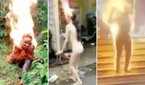 【閲覧注意】ヤバい動画まとめ「生きたまま燃やされた人間たち」、凄すぎる…