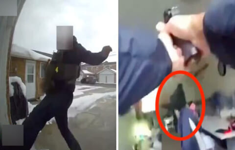 【閲覧注意】母子を人質に立てこもった強盗犯が ”2秒で射殺” される動画、凄すぎる