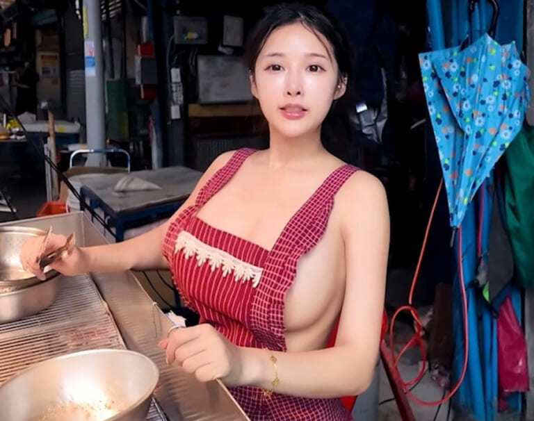 【動画】1日8000人にオカズにされる台湾市場の爆乳♀屋台店員さん、これはドスケベすぎる