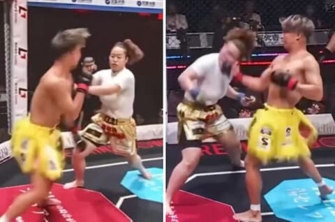 【衝撃映像】日本のヤンキー女が男にボコられ気絶 ⇒ 海外で「ザマァｗｗｗ」と盛り上がる