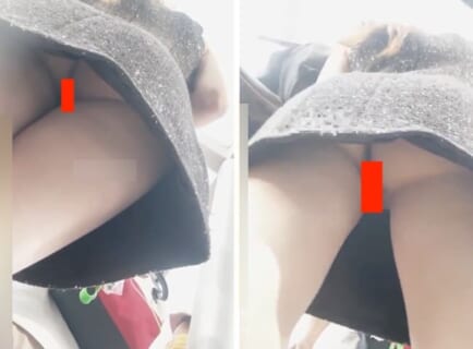 【晒し】日本旅行に来たノーパン美女観光客、盗撮魔が見逃すわけもなく・・・（動画あり）