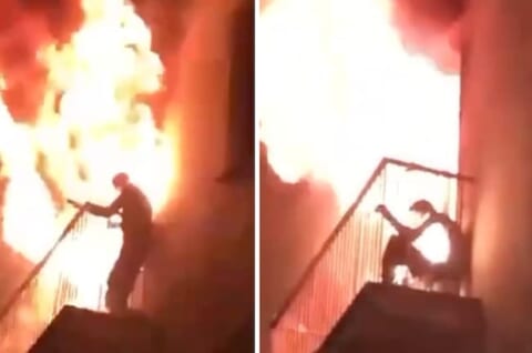 【閲覧注意】ロシア人「何で飛び降りないんだ！？バカか？」⇒ 嘲笑しながら撮ってた地獄映像