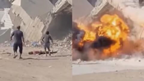 【閲覧注意】戦場で死体に近付いた結果、それは ”死体爆弾” で4人が死亡する動画がヤバすぎる