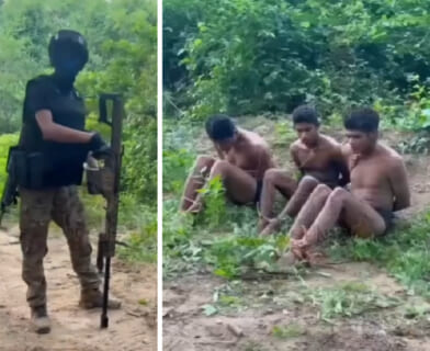 【超！閲覧注意】麻薬カルテルが ”戦車もぶっ壊す銃” で今から3人を処刑します・・・（動画あり）