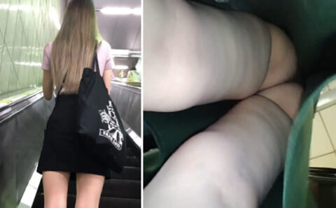 【衝撃映像】駅でギャルのパンツ盗撮してたおっさん、ギャルにブチ切れられ終わるｗｗｗｗｗｗ