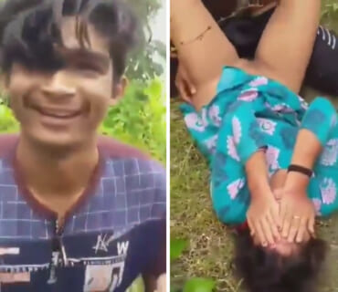 【動画】理不尽レ●プされてる女の子、チ○コ挿入されながら泣きじゃくってしまう・・・