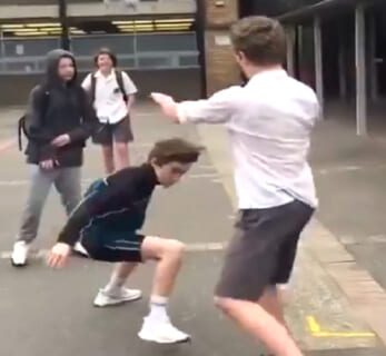 【衝撃映像】ヤンキーにイジメられてる高校生（ブラジリアン柔術黒帯）、本気出した結果ｗｗｗｗｗｗ