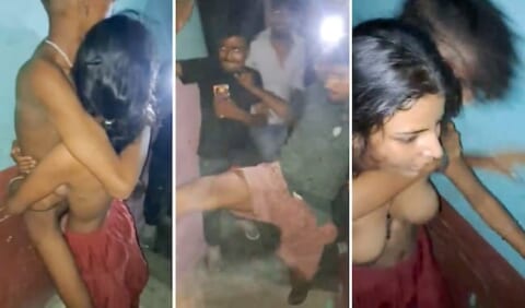 【動画】インドでこっそりセ○クスがバレた10代男女、全裸のまま大人達にボコボコにされる…