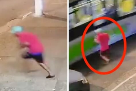 【閲覧注意】新たなダーウィン賞候補が爆誕 ⇒ バスに勝てると思ったイキり男（動画あり）