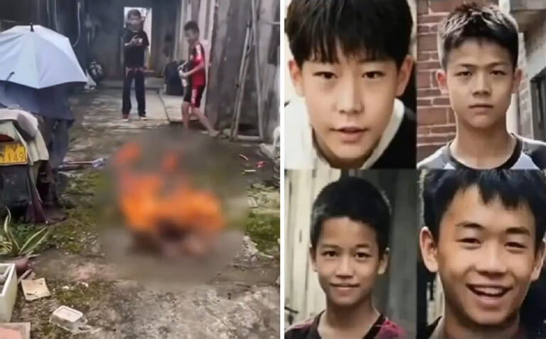 【閲覧注意】Xのこの小学生4人の動画。ヤバスギて警察、ネット中が動き出す…（動画あり）