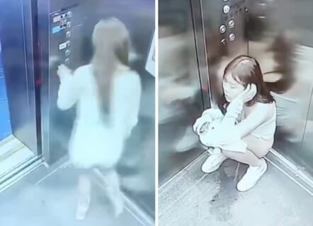 マンションエレベーターで小便した泥酔JDさん、キレた大家さんに顔出しで晒されるｗｗｗ