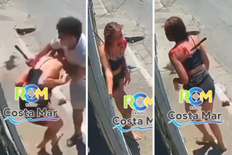 【閲覧注意】穴モテ女子、街中で男に滅多刺しにされる…（動画あり）