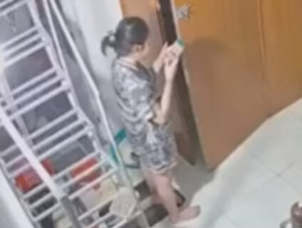 【閲覧注意】女の子が彼氏と電話しながら、冷静に首吊り自殺する映像、マジでめちゃくちゃ怖い
