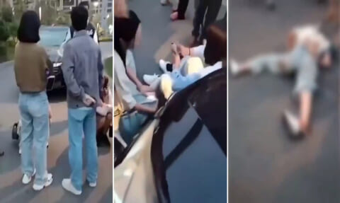 【閲覧注意】抗議で道を塞いだ女性達。運転手がヤバい奴でぶっ殺される・・・（動画あり）