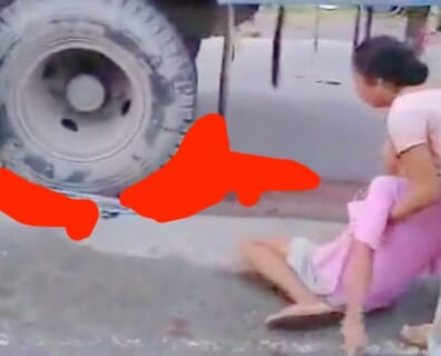 【閲覧注意】娘、母親を目の前で ”爆発” させられ精神崩壊…これはエグい（動画あり）