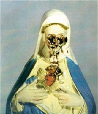 A madonna from Assemini in Sardinia sheds tears of blood